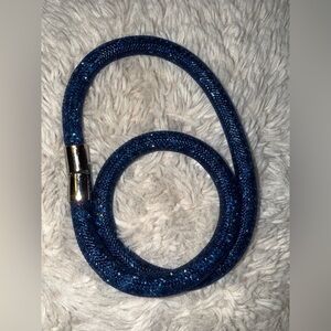 Swarovski Bracelet‎ Or Necklace Women’s Double Wrap Blue Stardust Ladies